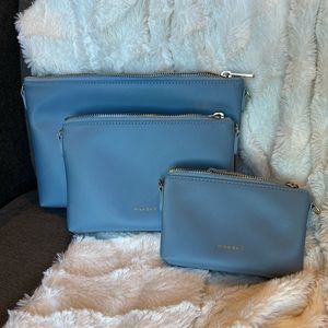 Mina Baie nylon pouches in Mer